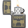 Зажигалка Zippo Iron Stone, матовый серый (48791)